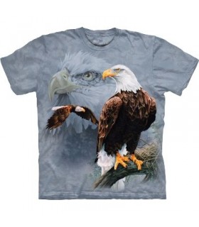Eagle Collage - Birds T Shirt by the Mountain