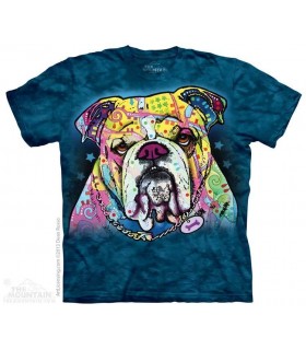 Colorful Bulldog - Lifestyle T Shirt The Mountain