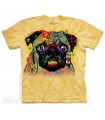 Colorful Pug - Dog T Shirt The Mountain
