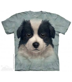 T-shirt Chiot Border Collie - T-shirt Chien The Mountain