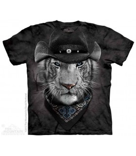 Cowboy White Tiger - Manimals T Shirt The Mountain