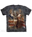 Patriotic Buck - Deer T Shirt The Mountain