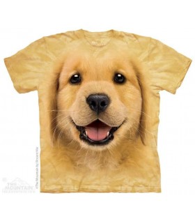 Golden Retriever Puppy - Dog T Shirt The Mountain