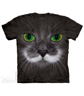 Big Face Hamilton the Hipster Cat - Pet T Shirt The Mountain