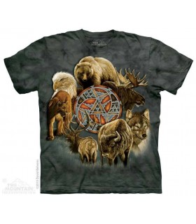Cercle Animal - T-shirt amérindien The Mountain