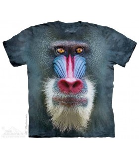 Big Face Mandrill Baboon - Monkey T Shirt The Mountain