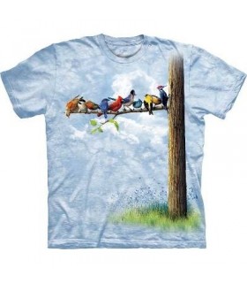 T-Shirt Oiseaux sur l'Arbre par The Mountain