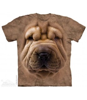 Big Face Shar Pei - Dog T Shirt The Mountain