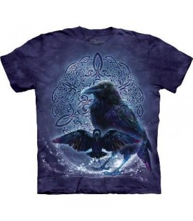 Celtic Raven - Birds T Shirt by the Mountain
