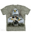 Five Eagle Collage - Bird T Shirt The Mountain