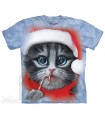 Big Face Xmas Kitty - Christmas T Shirt The Mountain