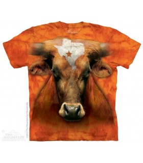 Texas Longhorn - Cow T Shirt The Mountain