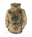 On The Prowl - Adult Big Cat Hoodie The Mountain