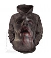Zombie Face - Adult Horror Hoodie The Mountain