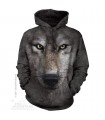 Wolf Face - Adult Wolf Hoodie The Mountain