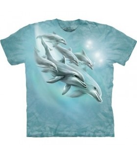 Dolphin Dive - Sealife T Shirt by the Mountain