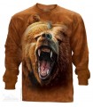 Grizzly Growl - Long Sleeve T Shirt The Mountain