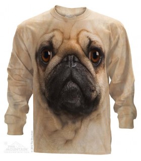 Pug Face - Long Sleeve T Shirt The Mountain