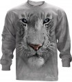 T-shirt manche longue Tigre Blanc The Mountain