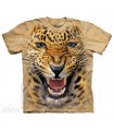 Angry Leopard - Big Cat T Shirt The Mountain