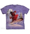 T-shirt Ours en Snowboard The Mountain
