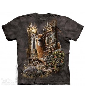 Trouver 9 Cerfs - T-shirt Animal The Mountain