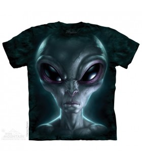 Alien Gris - T-shirt Science Fiction The Mountain