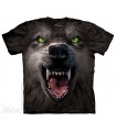 T-shirt Loup Menacant par The Mountain
