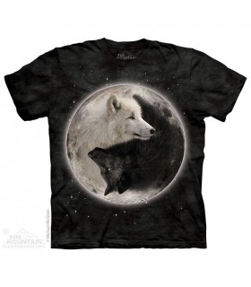 Yin Yang Wolves - Animal T Shirt The Mountain