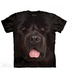 Big Face Newfie - Dog T Shirt The Mountain