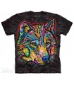 Happy Wolf - Animal T Shirt The Mountain