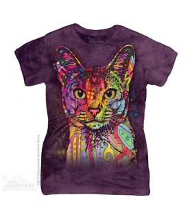 T-shirt Femme Chat Abyssin The Mountain