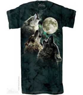 Three Wolf Moon - Adult Wolf Nightshirt The Mountain