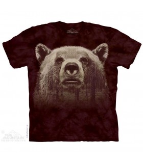 The Mountain Unisex Bear Face Forest Animal T Shirt