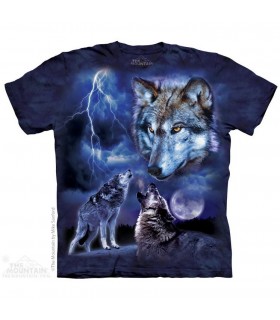 The Mountain Unisex Wolves of the Storm Animal T Shirt