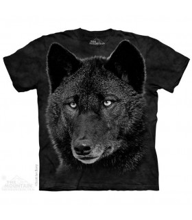 Black Wolf Animal T Shirt The Mountain