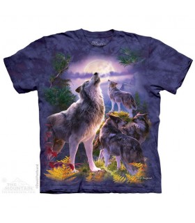 Wolfpack Moon Animal T Shirt The Mountain