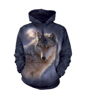 Adult Unisex Adventure Wolf Hoodie The Mountain