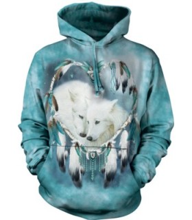 Adult Unisex Wolf Heart Hoodie The Mountain