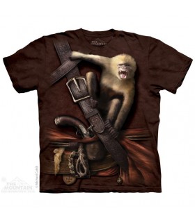 Pirate with Howler Monkey T Shirt The Mountain