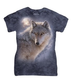 The Mountain Ladies Adventure Wolf Animal T Shirt