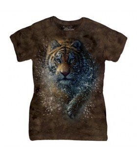 Tigre dans l'eau - T-Shirt Femme The Mountain