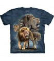 Lion Collage - Big Cats T Shirt by the Mountain