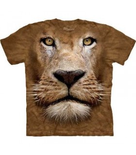 Lion Face - Big Cat T Shirt Mountain