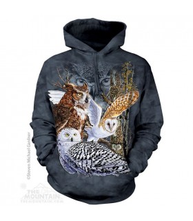 Find 11 Owls Hoodie Sweatshirt