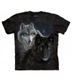 Deux Loups - T-shirt Animal The Mountain