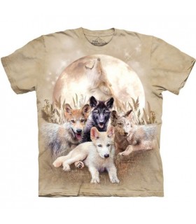 Jeunes et Sauvages - T-shirt Loup The Mountain