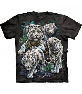 T-shirt Tigres Blancs Majestueux