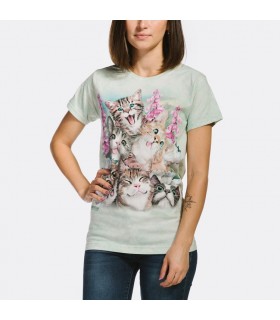 Kittens Selfie Ladies T Shirt