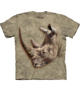 T-Shirt Rhinocéros Blanc The Mountain